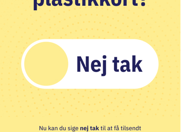 Plakat Lodret Format Flere Plastik Kort Nej Tak